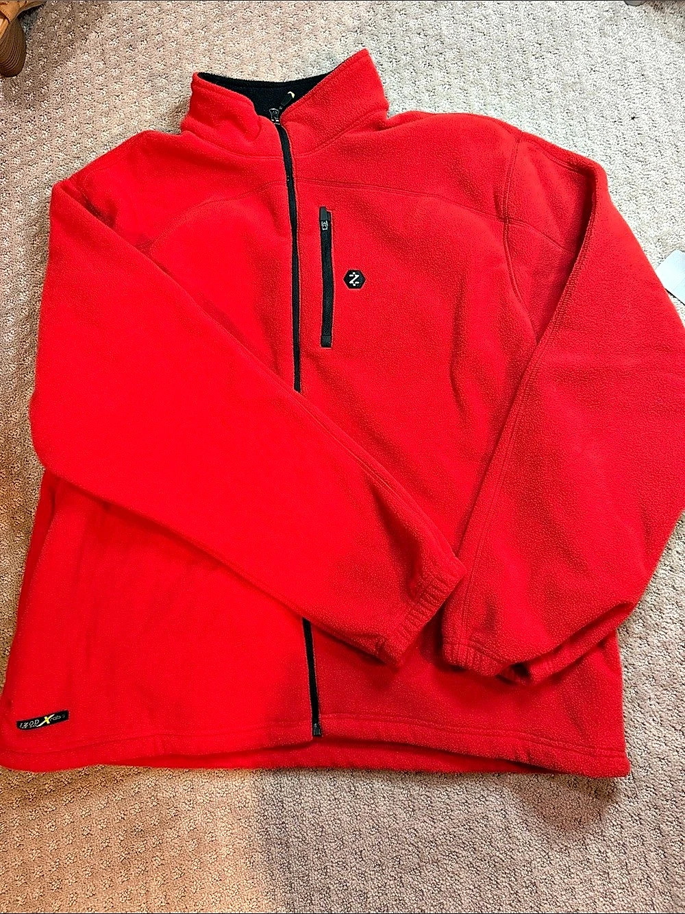 IZOD Xtreme Red Fleece Full-Zip Size XXL